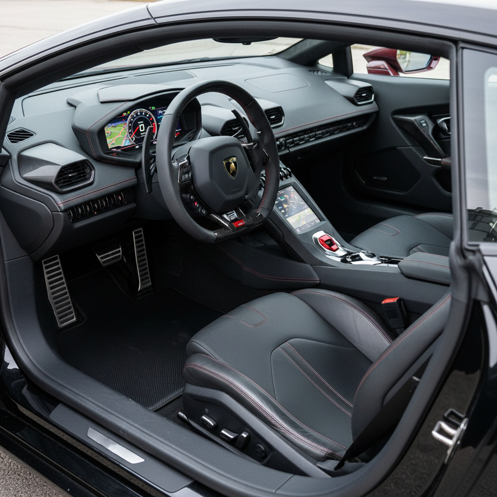 Carbon Fiber Car Floor Mats for Lamborghini Huracan