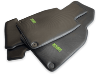 Carbon Fiber Floor Mats for Porsche Cayenne (2018-2023) Green Sewing - AutoWin