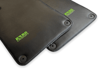 Carbon Fiber Floor Mats for Porsche Cayenne (2018-2023) Green Sewing - AutoWin