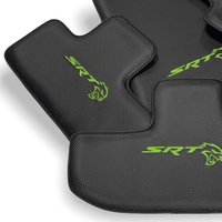 Carbon Leather Floor Mats For Dodge Challenger Srt 2011-2021 - AutoWin