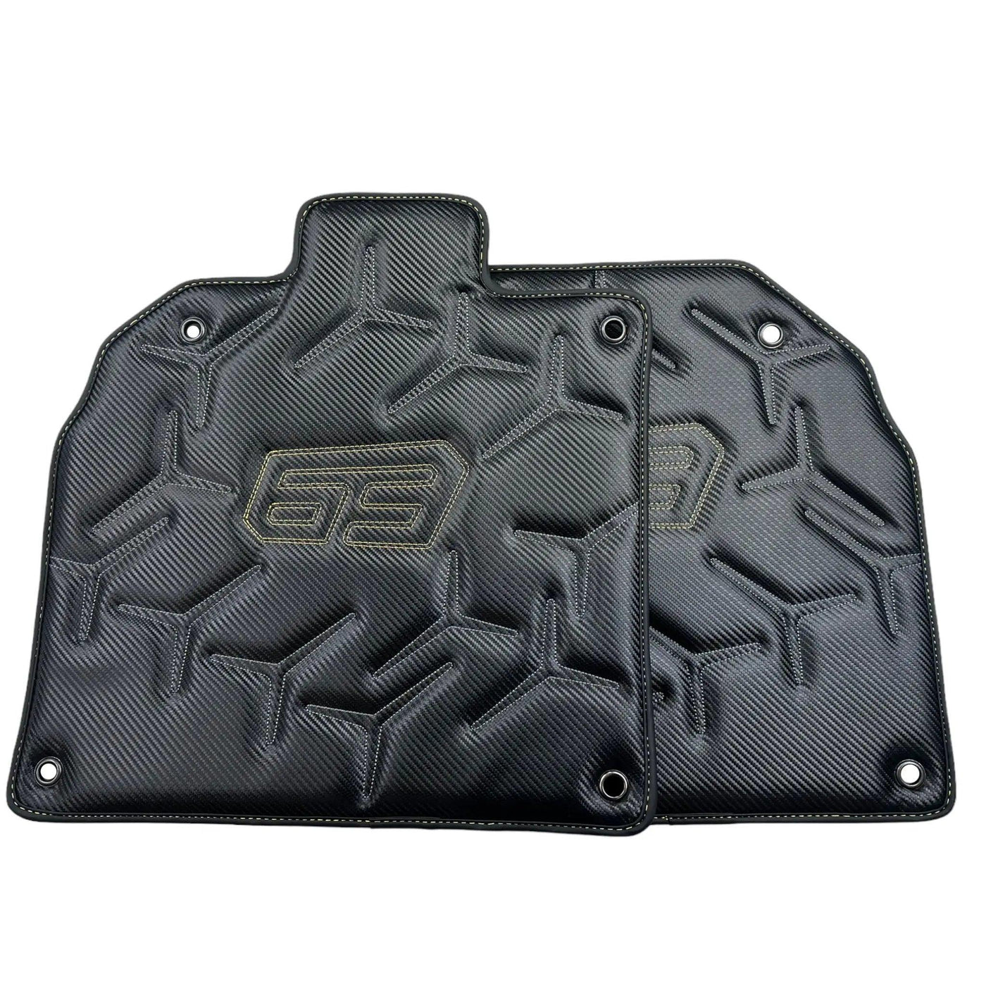 Carbon Leather Floor Mats for Lamborghini Aventador SVJ 63 Edition - AutoWin