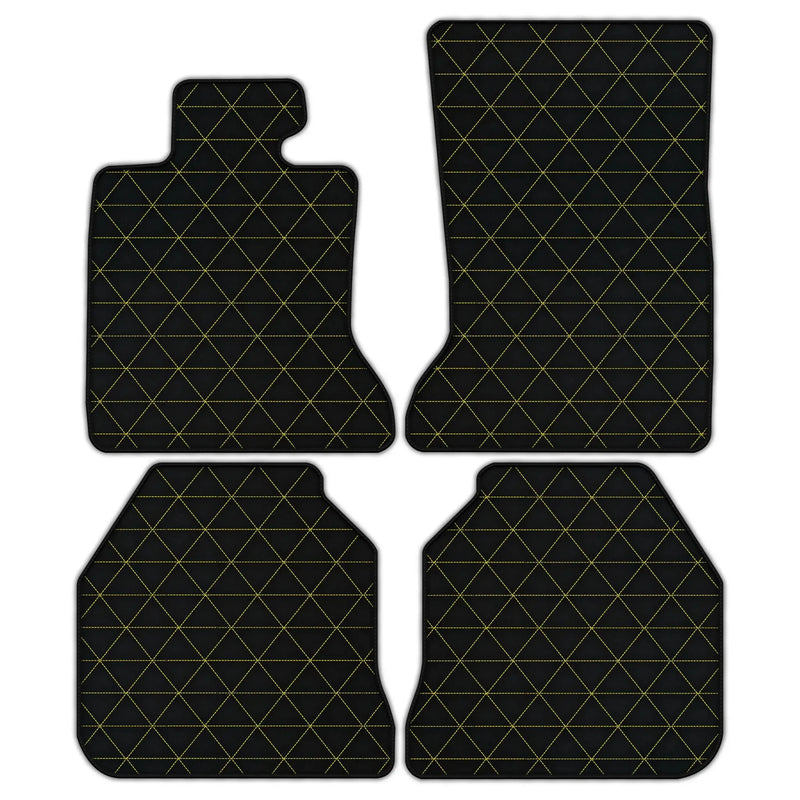 Customizable Leather Floor Mats with Triangle Pattern for Rolls Royce Ghost Series I (2010–2020)