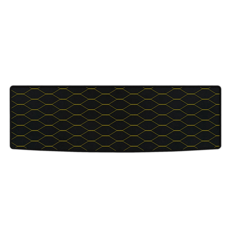 Tapis de coffre en cuir sur mesure avec motif Viper Hex pour