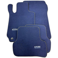 Dark Blue Floor Mats For Mercedes-Benz C-Class W204 (2007-2014) - AutoWin