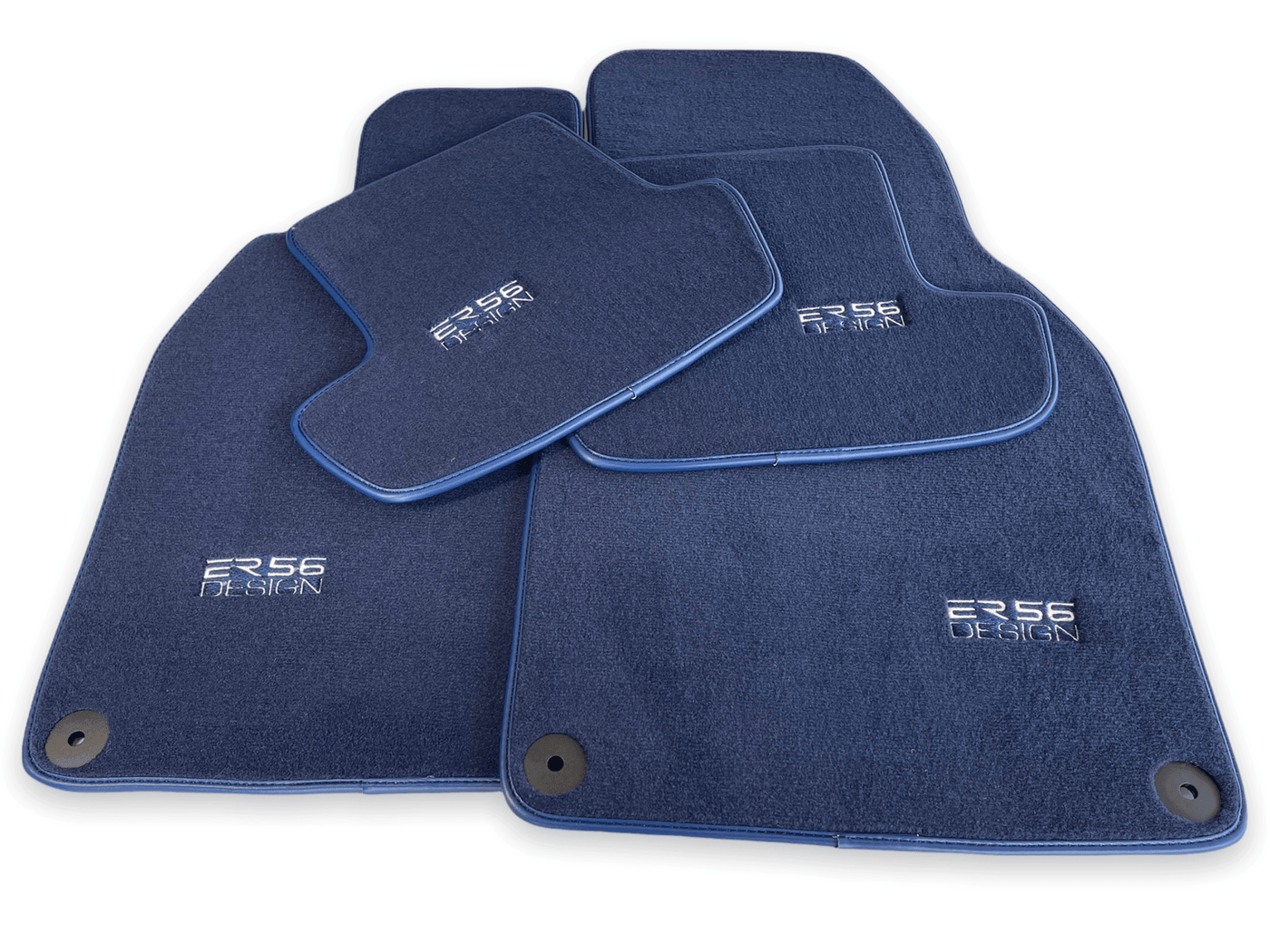 Dark Blue Floor Mats for Porsche Cayenne (2010-2018) | ER56 Design - AutoWin