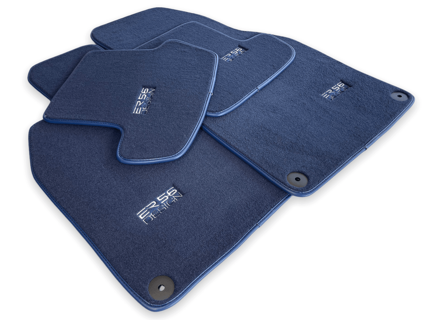 Dark Blue Floor Mats for Porsche Macan (2014-2023) | ER56 Design - AutoWin