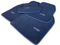 Dark Blue Floor Mats for Porsche Panamera (2017-2023) | ER56 Design - AutoWin