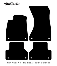 Floor Mats for Audi A4 - B9 Sedan (2018-2019) ER56 Design - AutoWin