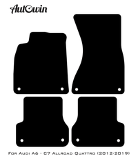 Floor Mats for Audi A6 - C7 Allroad Quattro (2012-2019) ER56 Design - AutoWin