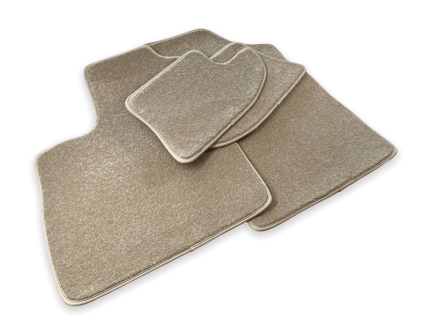 Floor Mats For Bentley Continental GT Beige Luxury Quality 2011–2018 - AutoWin