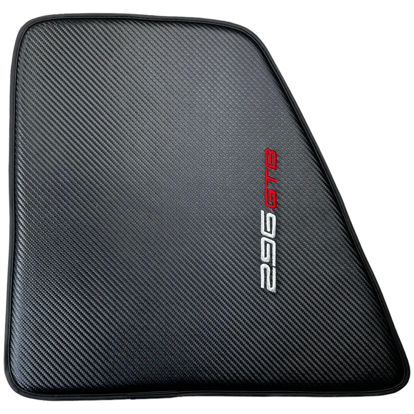 Floor Mats for Ferrari 296 GTB (2022-2024) Made From Carbon Fiber Leather - AutoWin