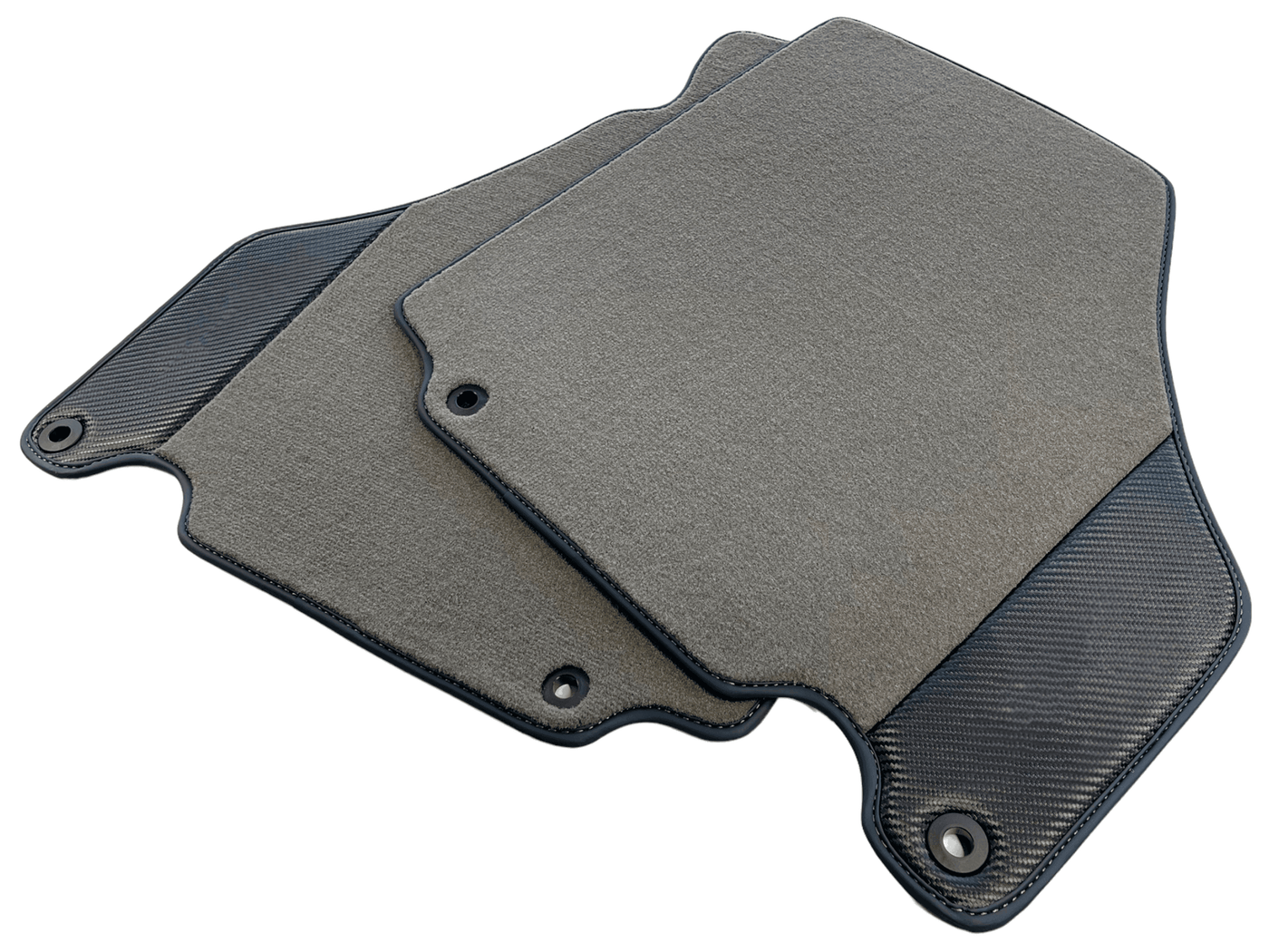 Floor Mats For Ferrari 360 Modena 1999-2005 Gray With Carbon Fiber Leather - AutoWin