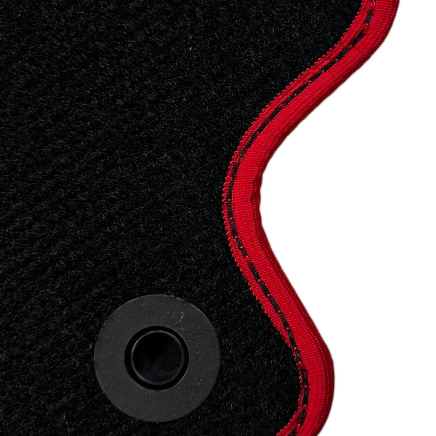 Floor Mats For Mercedes-Benz C Class W205 2014-2021 ER56 Design with Red Trim - AutoWin