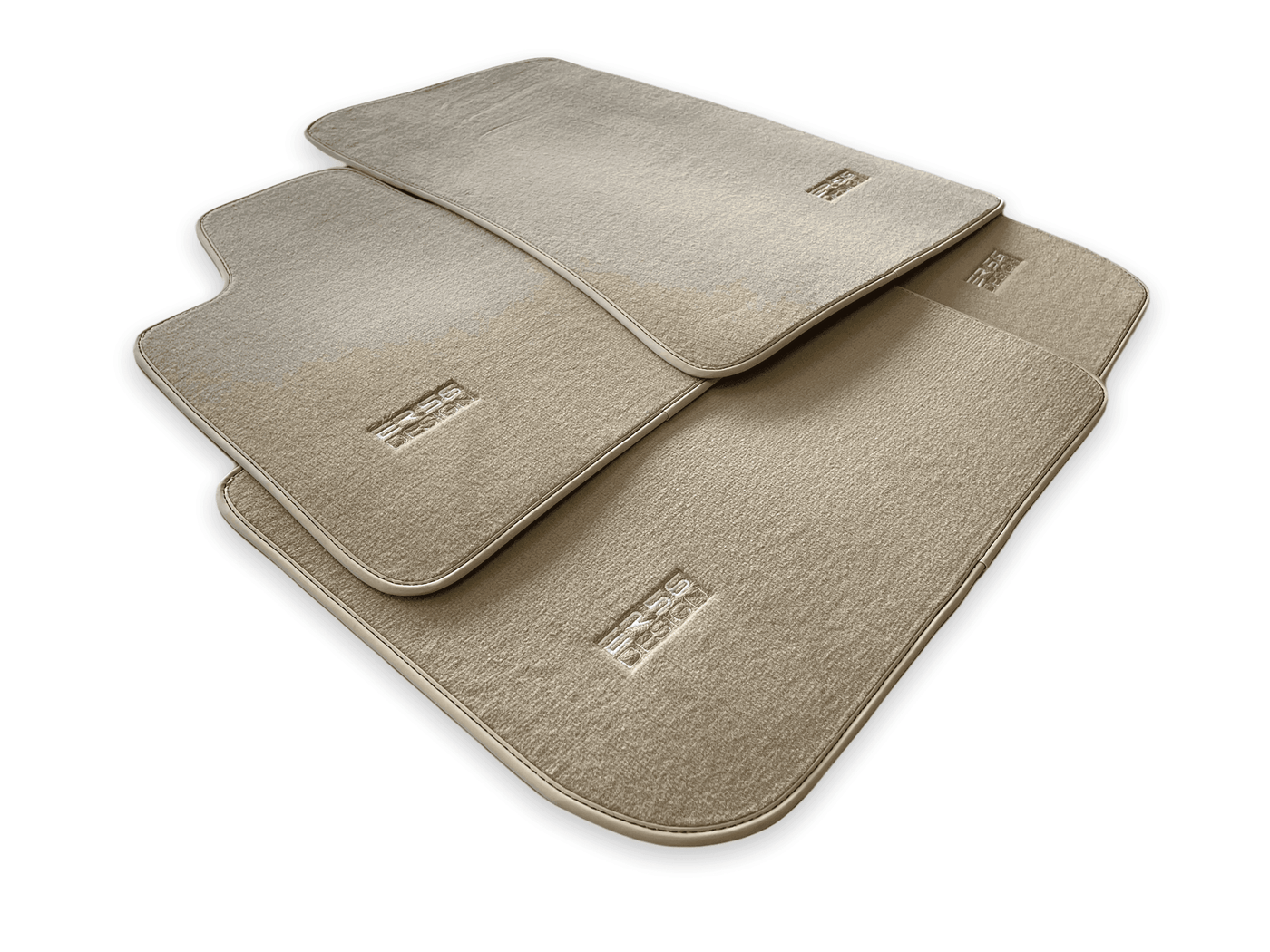 Floor Mats For Rolls Royce Phantom 2003–2016 Beige Er56 Design - AutoWin