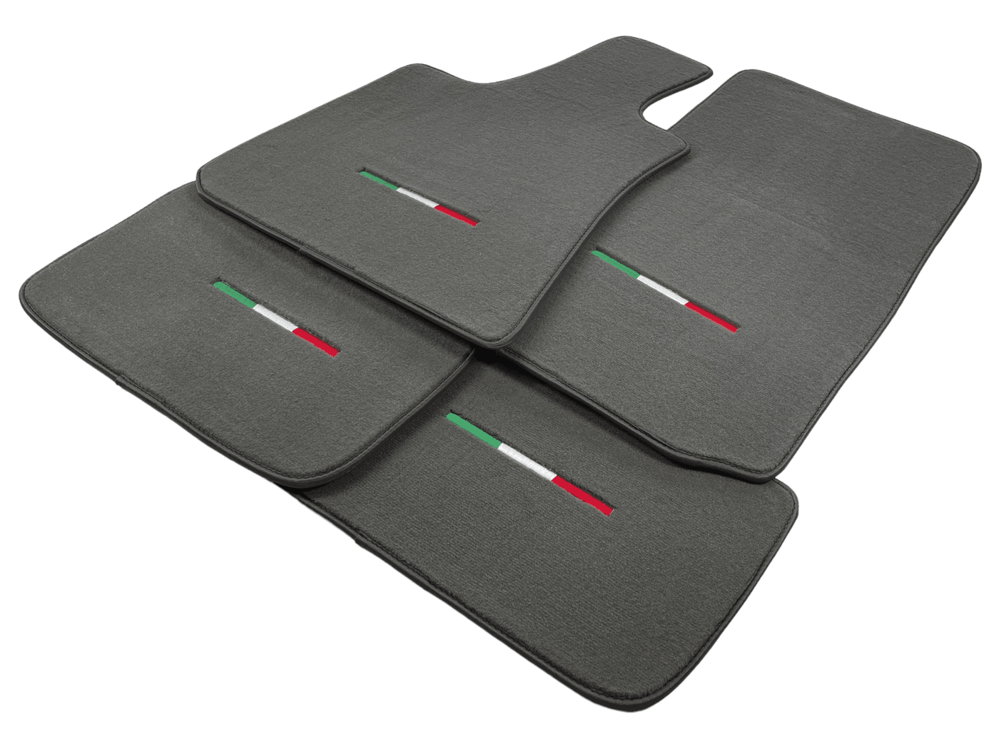 Gray Floor Mats For Maserati Coupé (2001-2007) Italy Edition - AutoWin