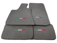 Gray Floor Mats For Maserati Coupé (2001-2007) Italy Edition - AutoWin