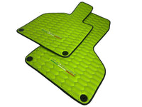 Green Leather Floor Mats for Lamborghini Huracan - AutoWin