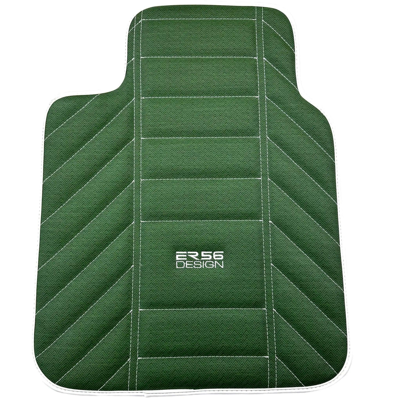 Green Leather Floor Mats For Rolls Royce Black Badge Phantom Drophead Coupe 2007–2016 - AutoWin