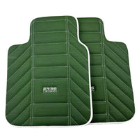 Green Leather Floor Mats For Rolls-Royce Spectre (2023-2024) ER56 Design - AutoWin
