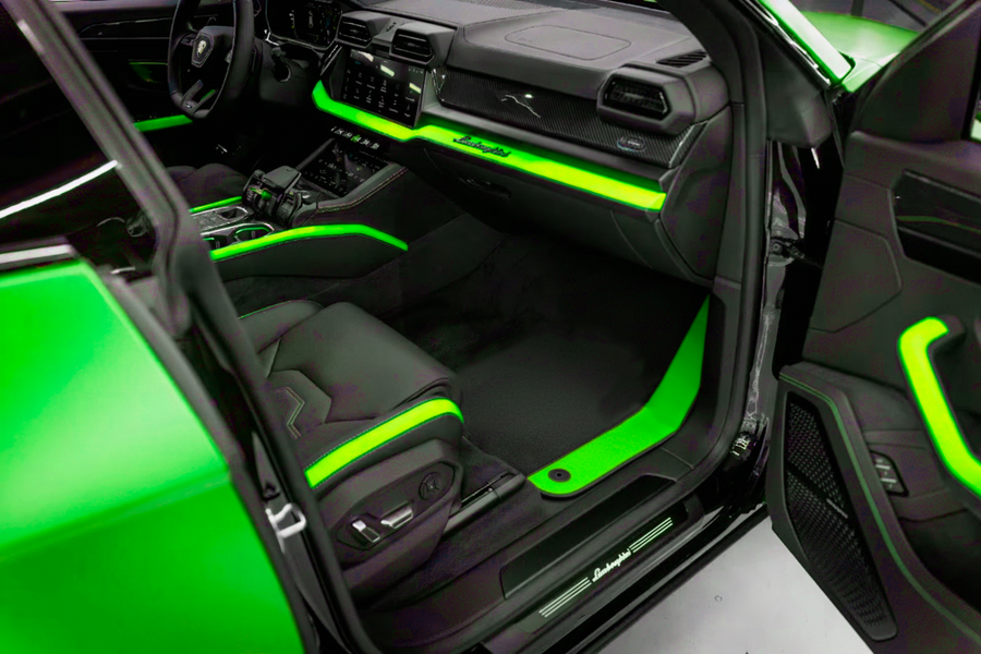 Alfombrillas de coche negras personalizables para