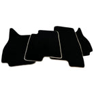 Black Floor Mats For Mitsubishi Pajero III (2000-2004) - AutoWin