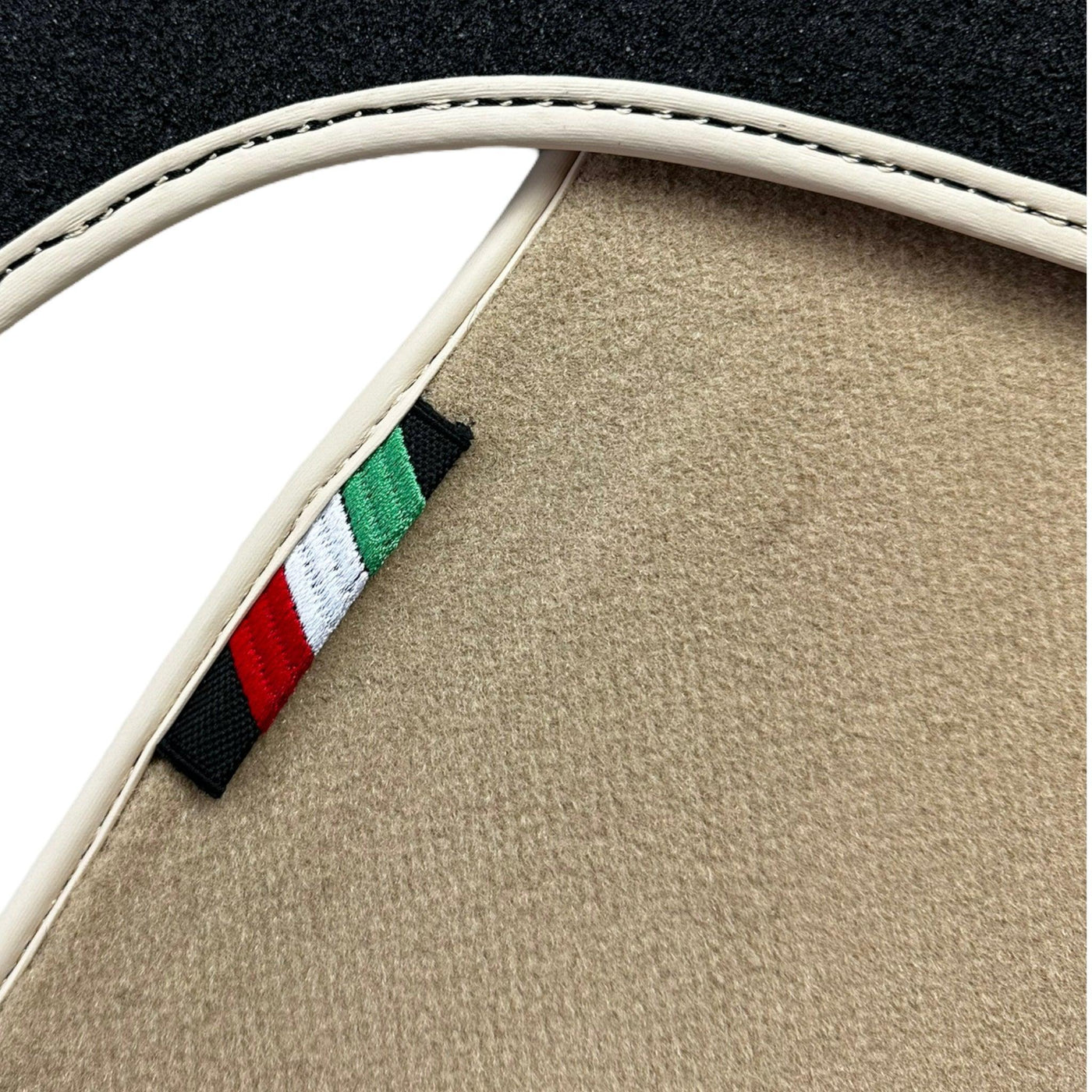 Beige Floor Mats for Ferrari Mondial Convertible (1983-1993) Italian Edition - AutoWin