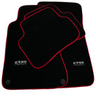 Black Floor Mats For Mercedes Benz C-Class W203 (2000-2007) ER56 Design - AutoWin