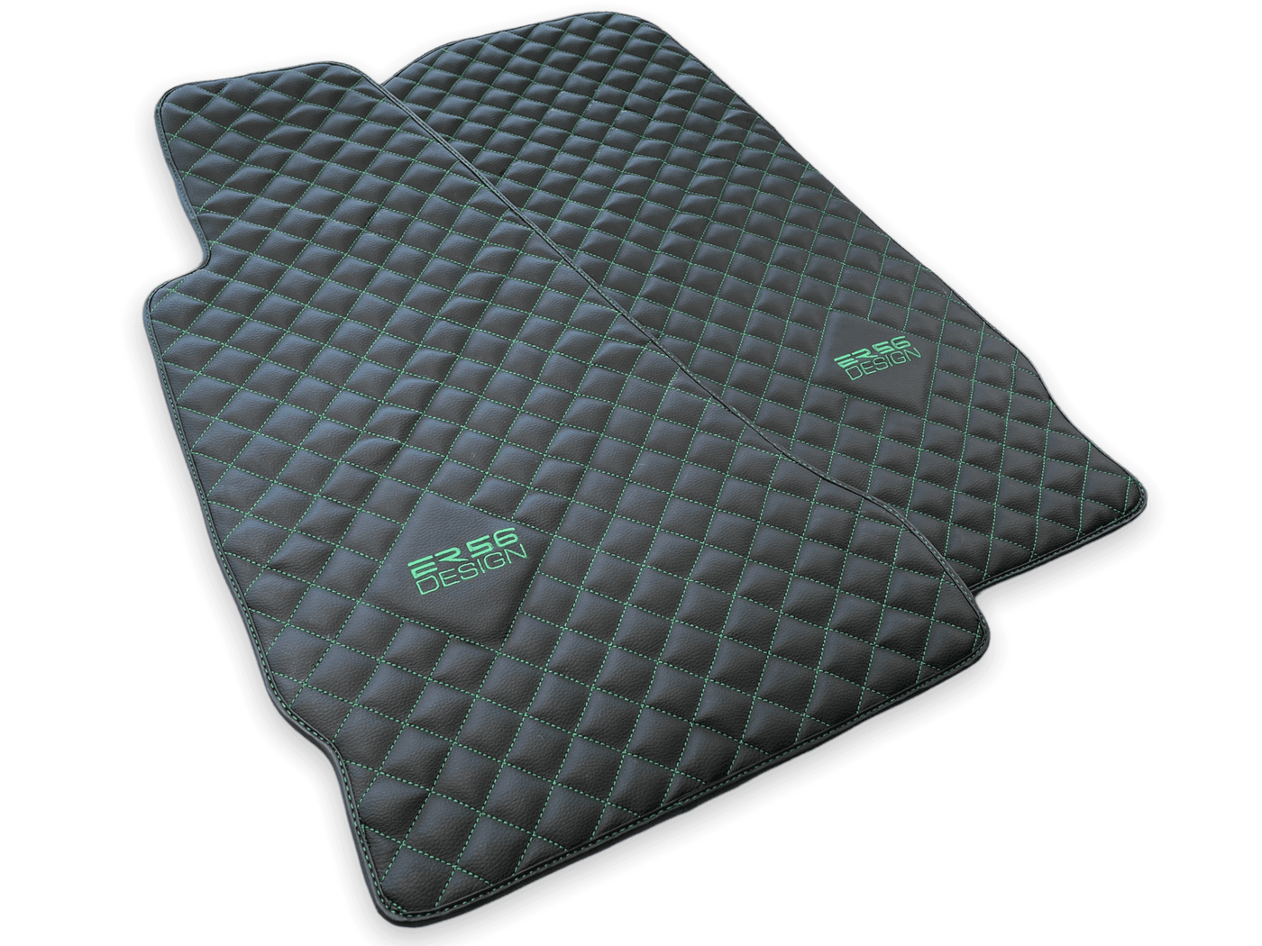 Leather Floor Mats For Aston Martin Vanquish (2012–2018) ER56 Design - AutoWin