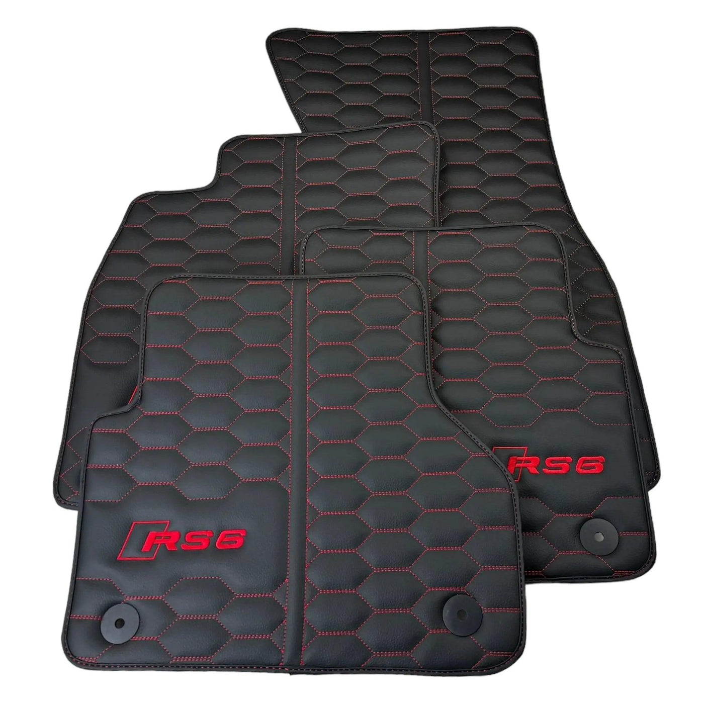 Leather Floor Mats for Audi RS6 - AutoWin