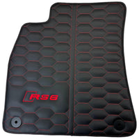 Leather Floor Mats for Audi RS6 - AutoWin