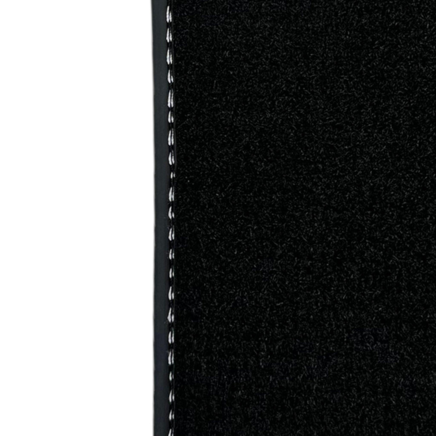 Leather Floor Mats for Ferrari 458 GT2 with White Sewing ER56 Design - AutoWin