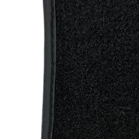 Leather Floor Mats for Ferrari California T (2015-2018) Black Sewing ER56 Design - AutoWin