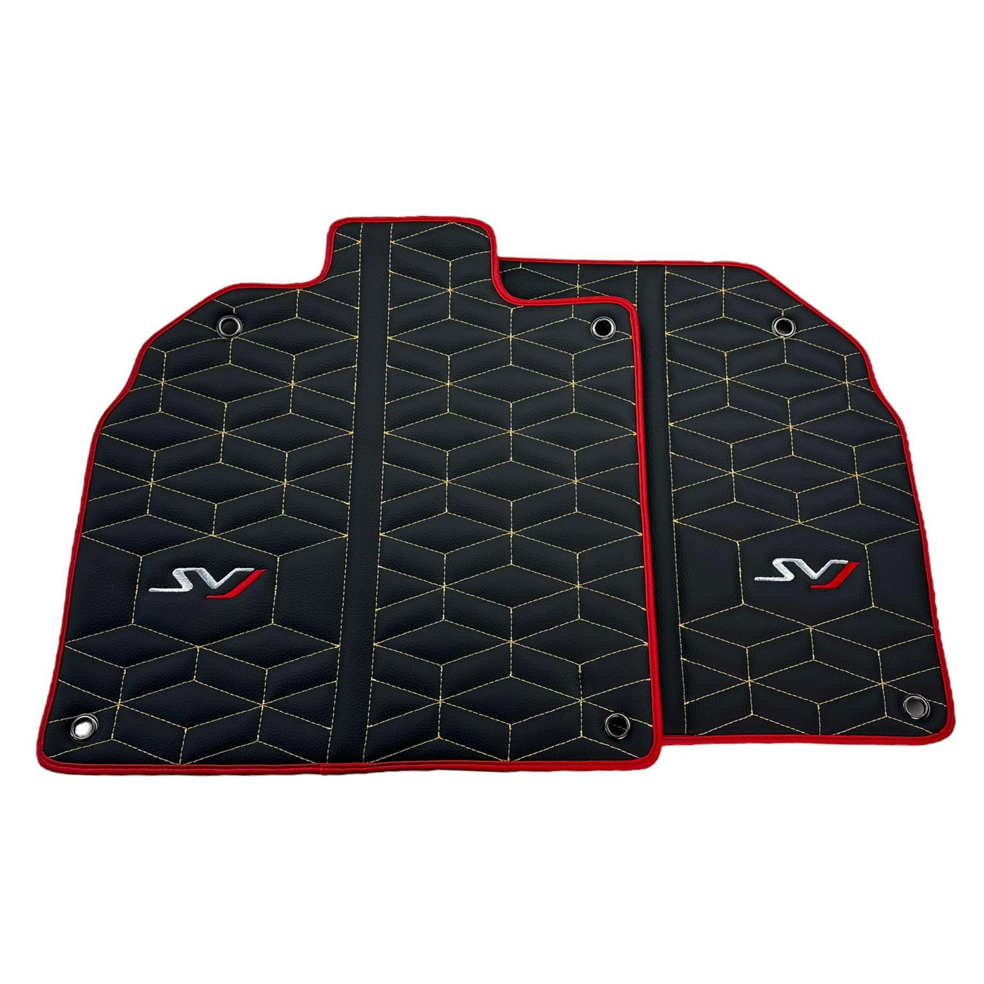 Leather Floor Mats for Lamborghini Aventador SVJ Limited Edition - AutoWin