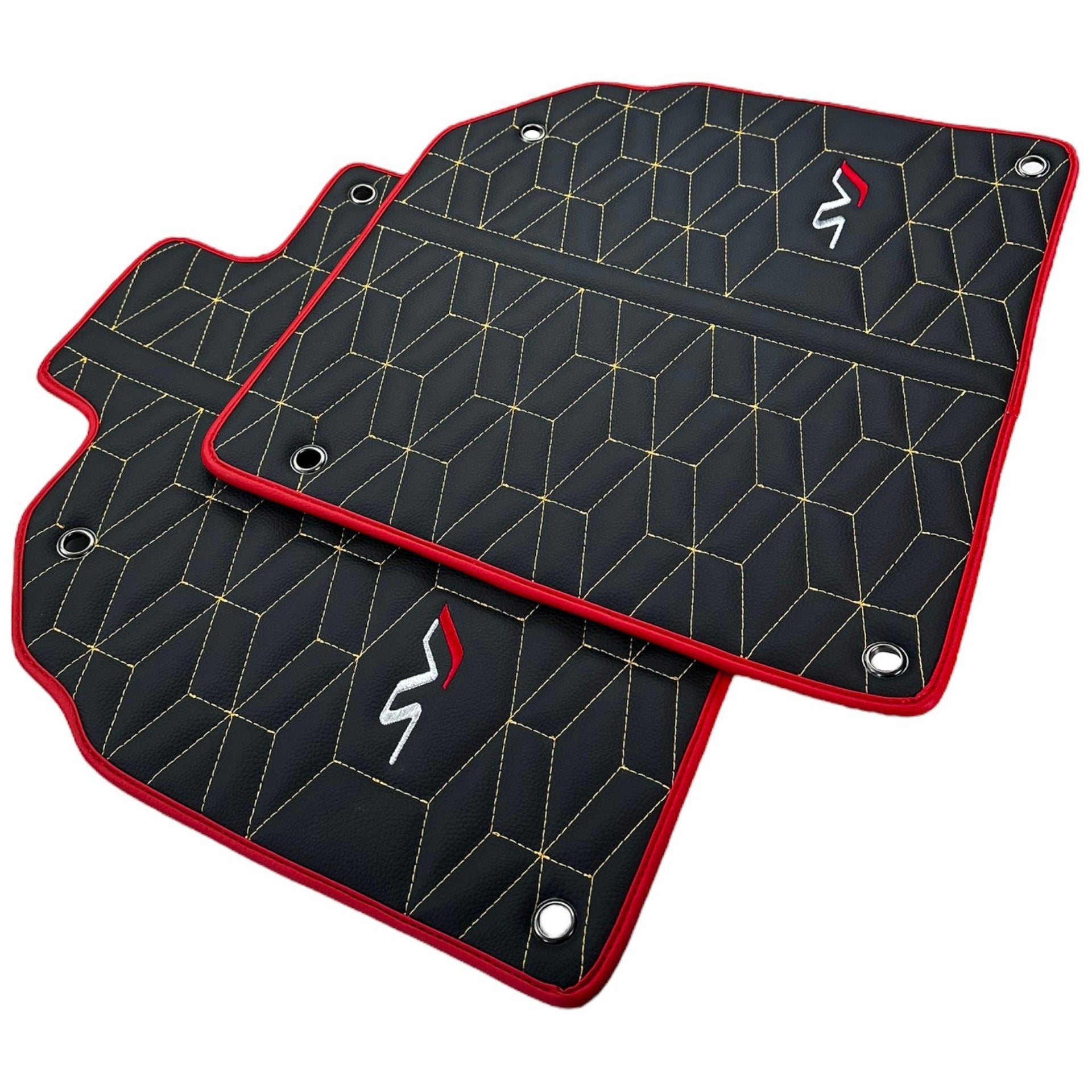 Leather Floor Mats for Lamborghini Aventador SVJ Limited Edition - AutoWin