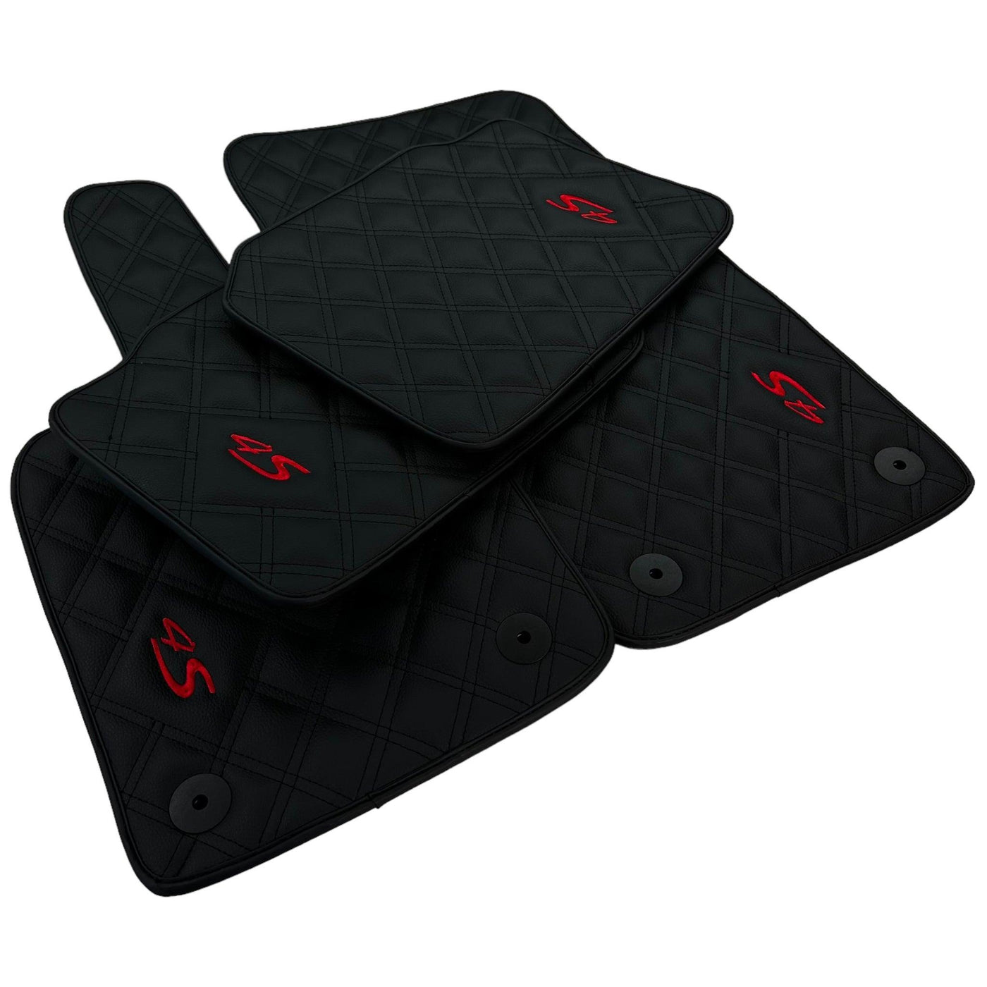 Leather Floor Mats For Porsche Panamera 4S 971 (2017-2023) - AutoWin