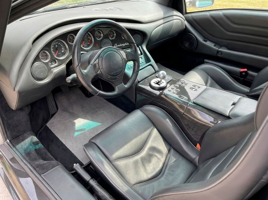 Tapis de voiture gris Sur mesure Lamborghini Diablo