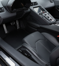 Tappeti per auto personalizzabili per Lamborghini Aventador in pelle di fibra di carbonio - Edizione limitata