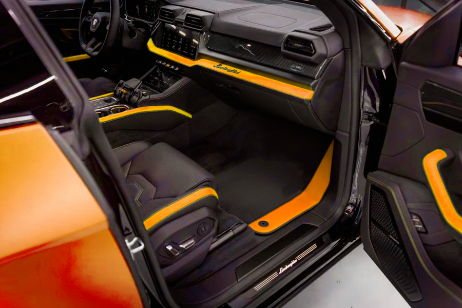 Tappetini per auto Neri Personalizzabili Per Lamborghini