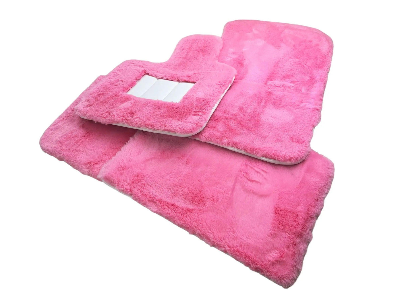 Pink Sheepskin Floor Mats For Rolls Royce Spectre (2023-2024) ER56 Design Brand - AutoWin