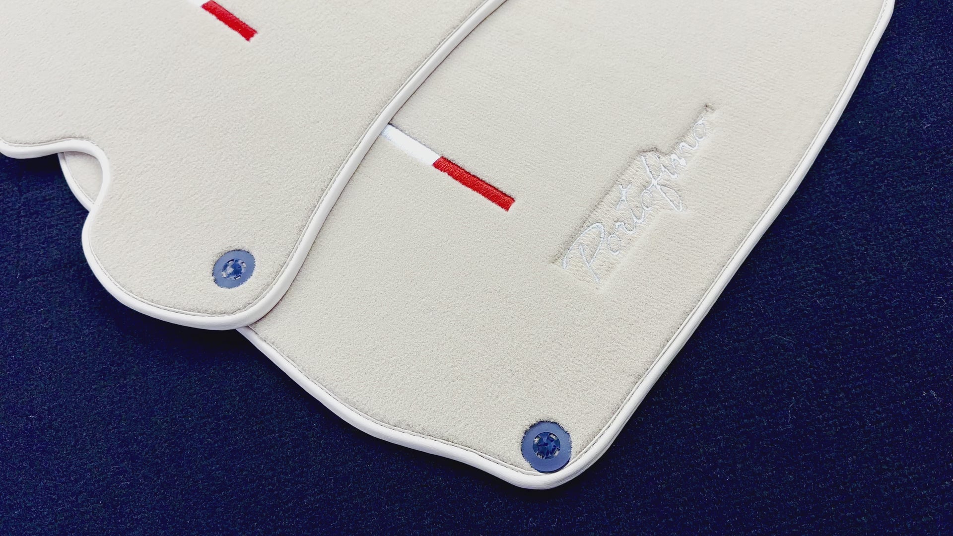 Beige Floor Mats for Ferrari Portofino (2018-2023) Italian Edition - AutoWin