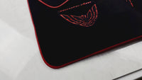 Tapis de voiture noir avec bord rouge pour Pontiac FireBird de première génération (1967-1969) Trans Am
