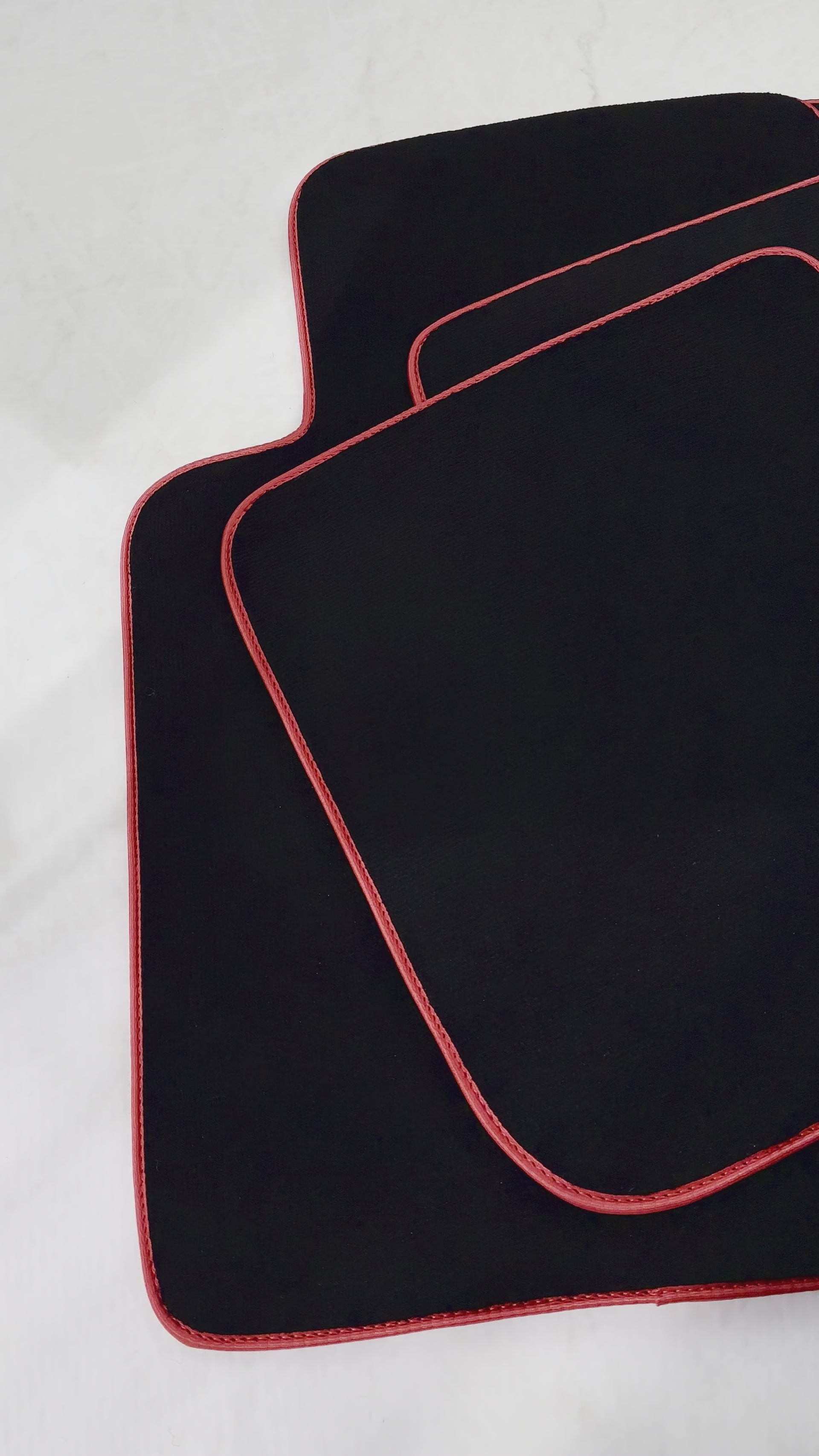 Black Floor Mats for Toyota Camry (1997-2001) with Red Trim - AutoWin