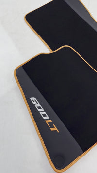 Tappetini Neri per McLaren 600 LT (2018-2020) in Pelle Alcantara