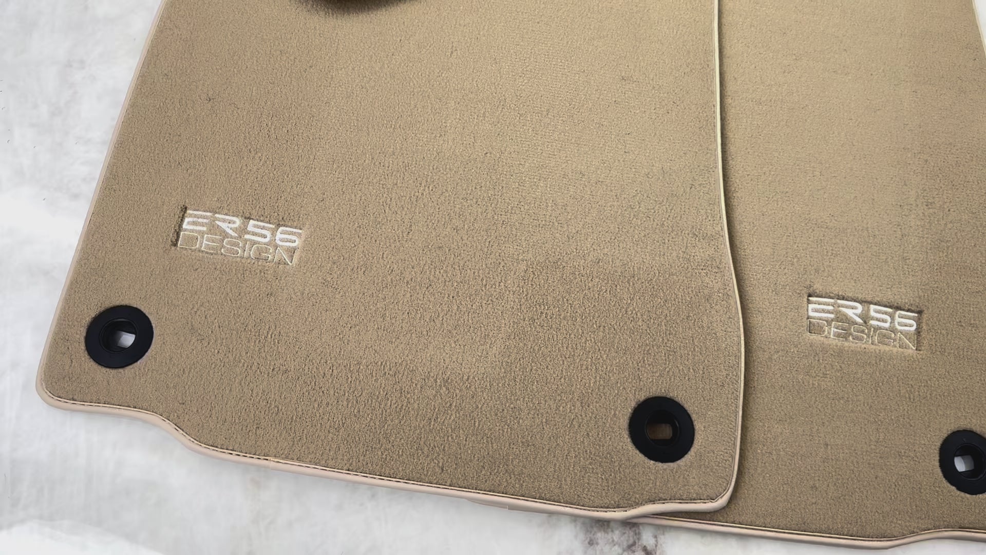 Beige Floor Mats for Lexus RC-F (2015-2024) by ER56 Design - ER56 Design