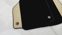 Alfombrillas negras para coche para Ferrari 488 GTB (2015-2022) con cuero Nappa beige Tradizione