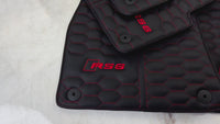 Tapis de voiture en cuir pour Audi RS6