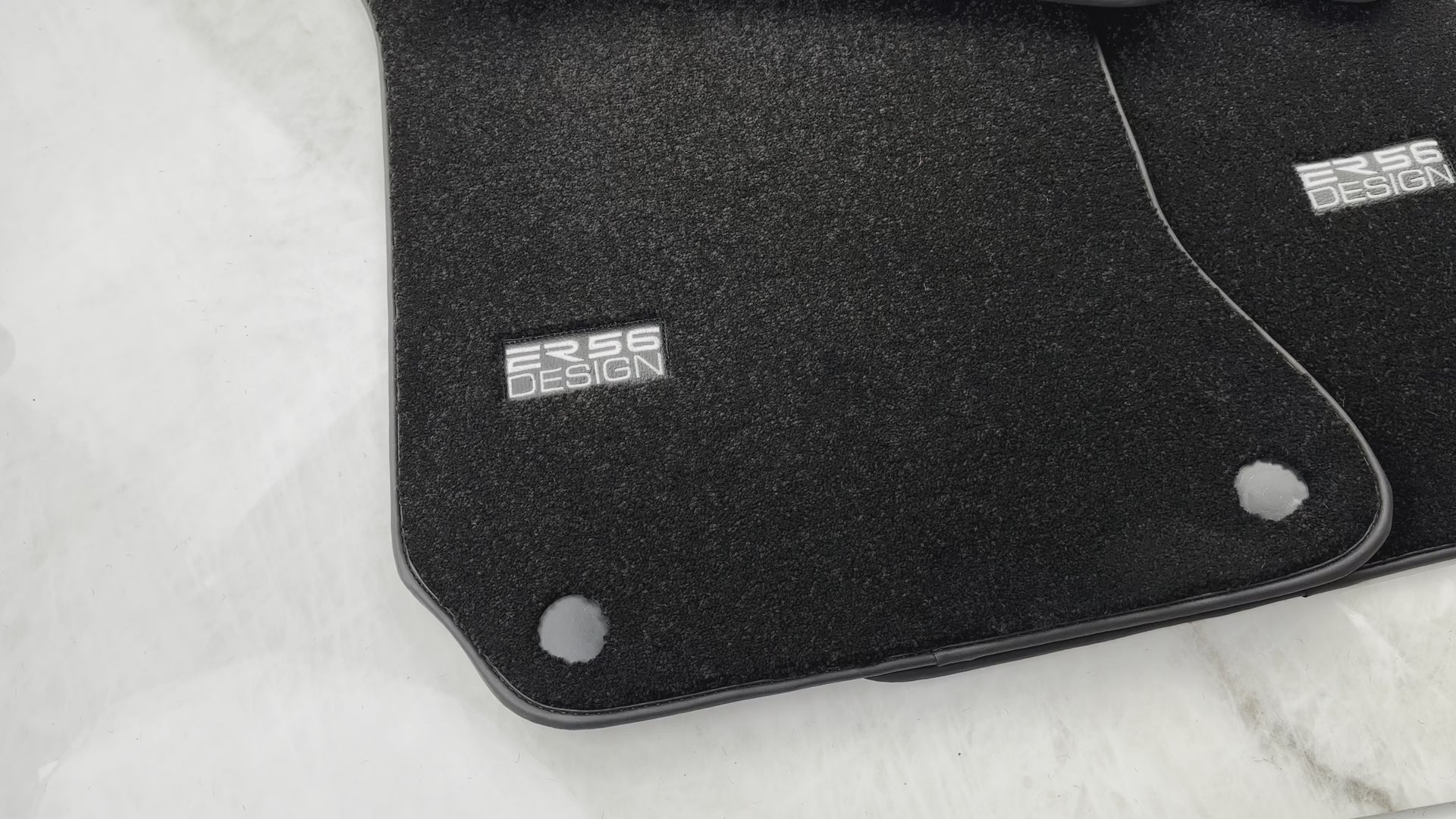 Black Luxury Floor Mats For Mercedes Benz E-Class W213 Sedan (2016-2020) Hybrid | ER56 Design - AutoWin