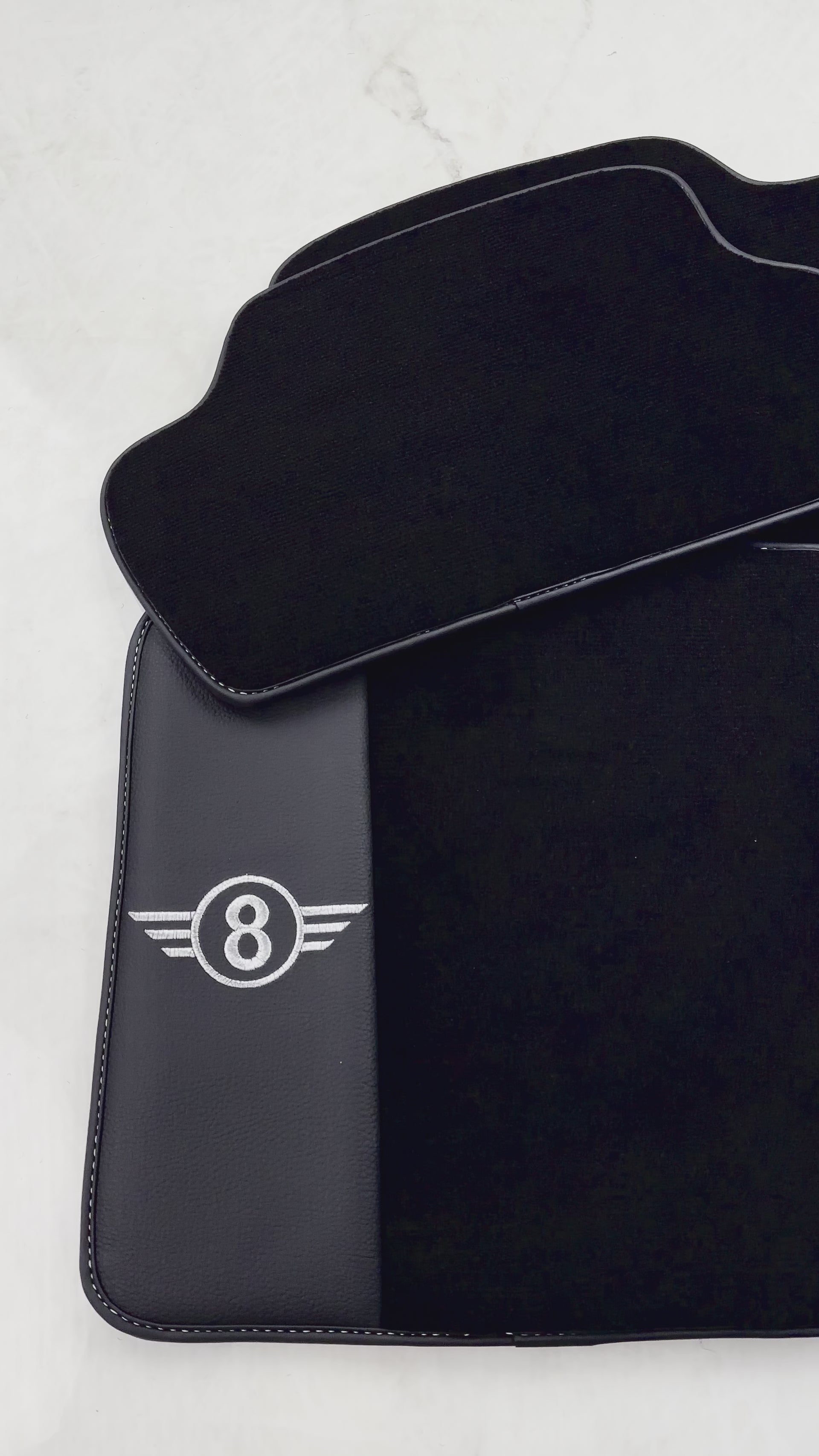 سجاد سيارات أسود لسيارة ميني كوبر F56 (2013-2022) مع الجلد - AutoWin