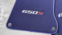 Tapis de voiture bleu foncé pour McLaren 650S sur mesure