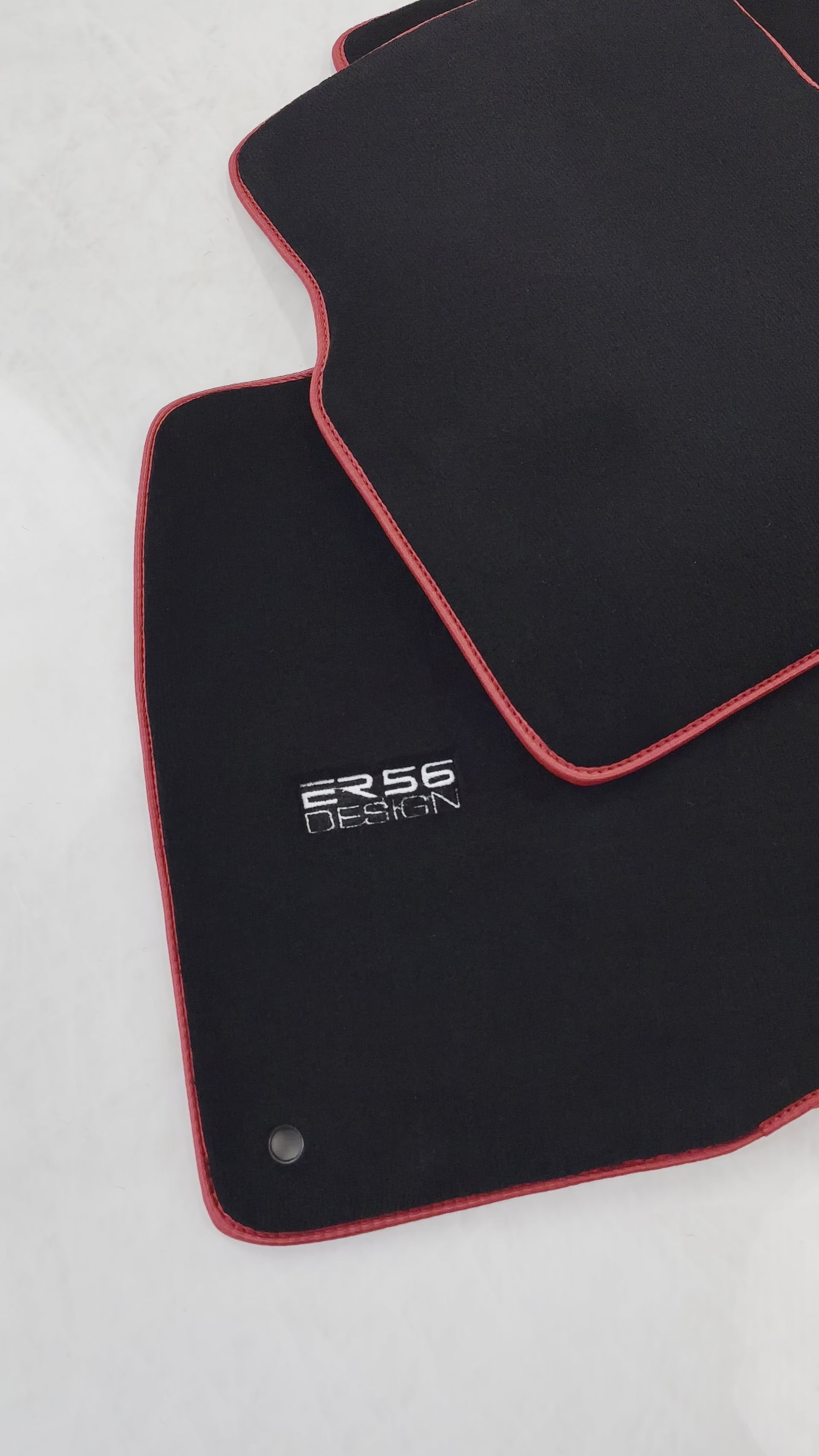 Black Floor Mats For Honda Civic X 5D (2017-Present) - ER56 Design